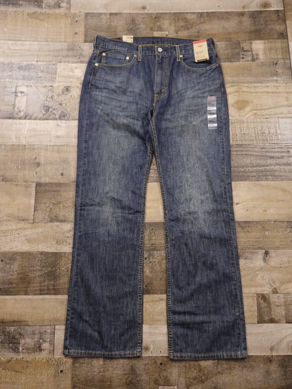 Levi's 527 Slim Bootcut Jeans Men's 36x34 Medium Wash 100% Cotton NWT
